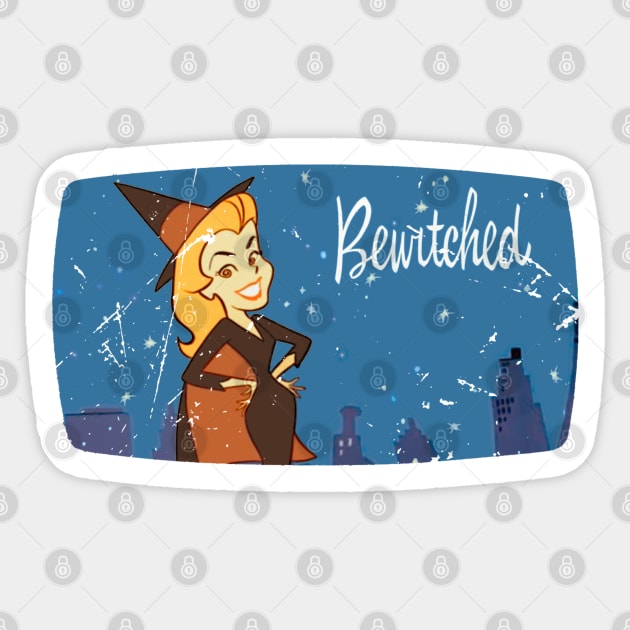 Distressed, Aged Authentic Bewitched Sticker by offsetvinylfilm